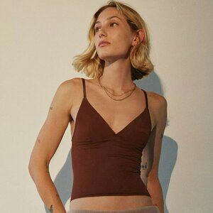 Out From Under Je T'aime Mesh Cropped Cami